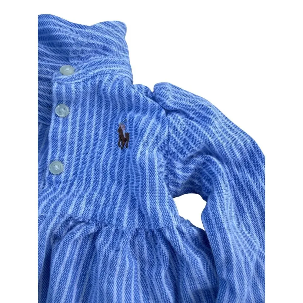 Ralph Lauren Striped Dress - Blue/White - Size 3 months